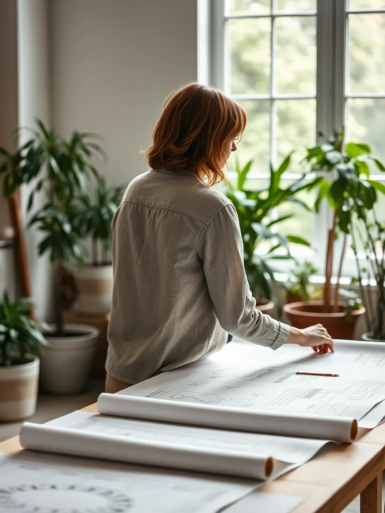 A portrait of Núria Vall, design and planting plans