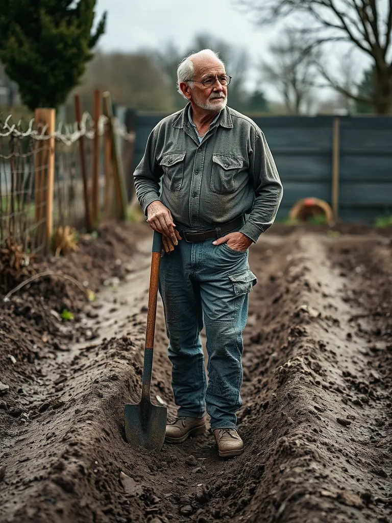 A portrait of Andreu Verd, ground works and aftercare